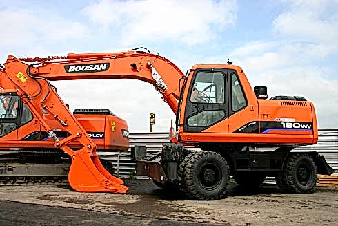 Колесный экскаватор Doosan
