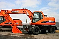 Колесный экскаватор Doosan